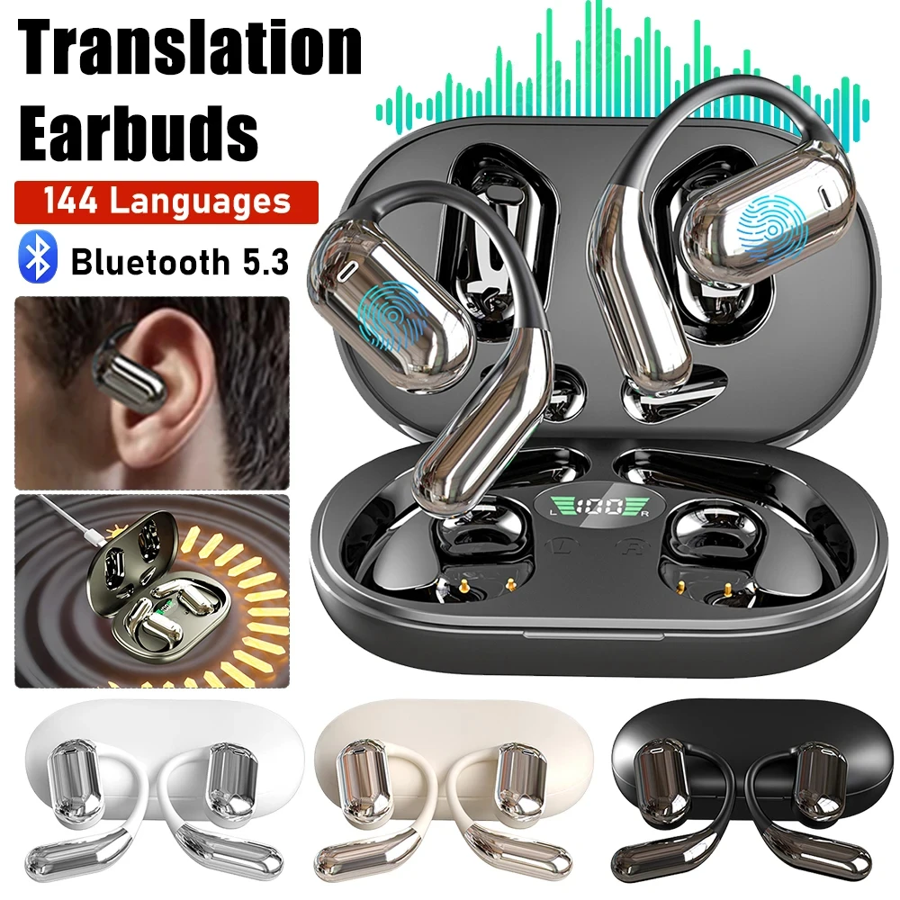 AI Translator Earbuds 144 Lang - Portable Translator Device recensione e prezzo