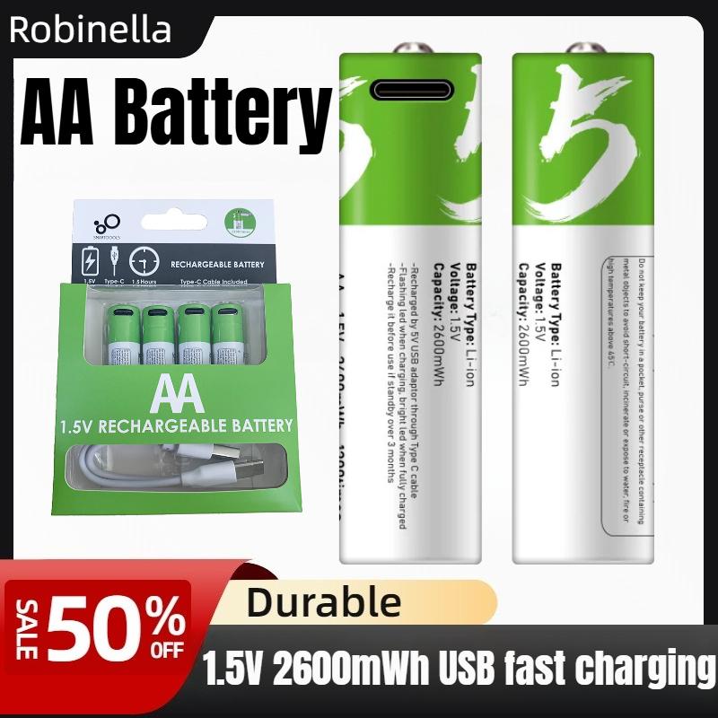 Smart 1.5V AA 2600mWh USB Rech - Modern Electronics Gadgets recensione e prezzo