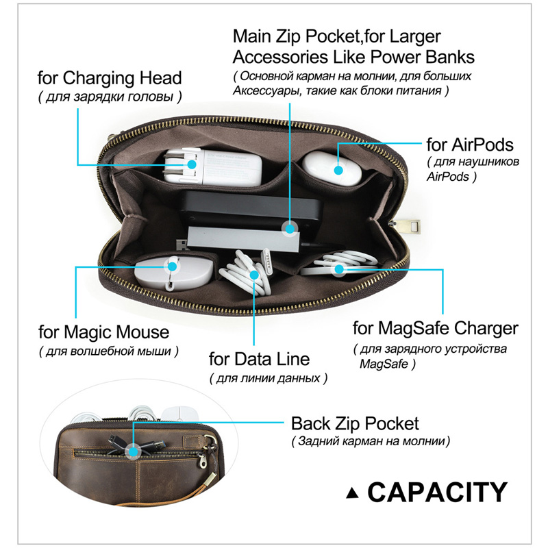 Genuine Leather Tech Pouch Mul - Electronics Gadgets In China recensione e prezzo