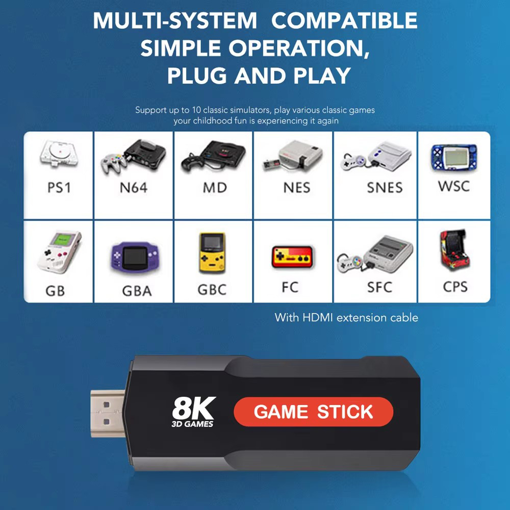 X2 Game Stick HD 4K 8K 3D Cons - Retro Game Controller Usb recensione e prezzo