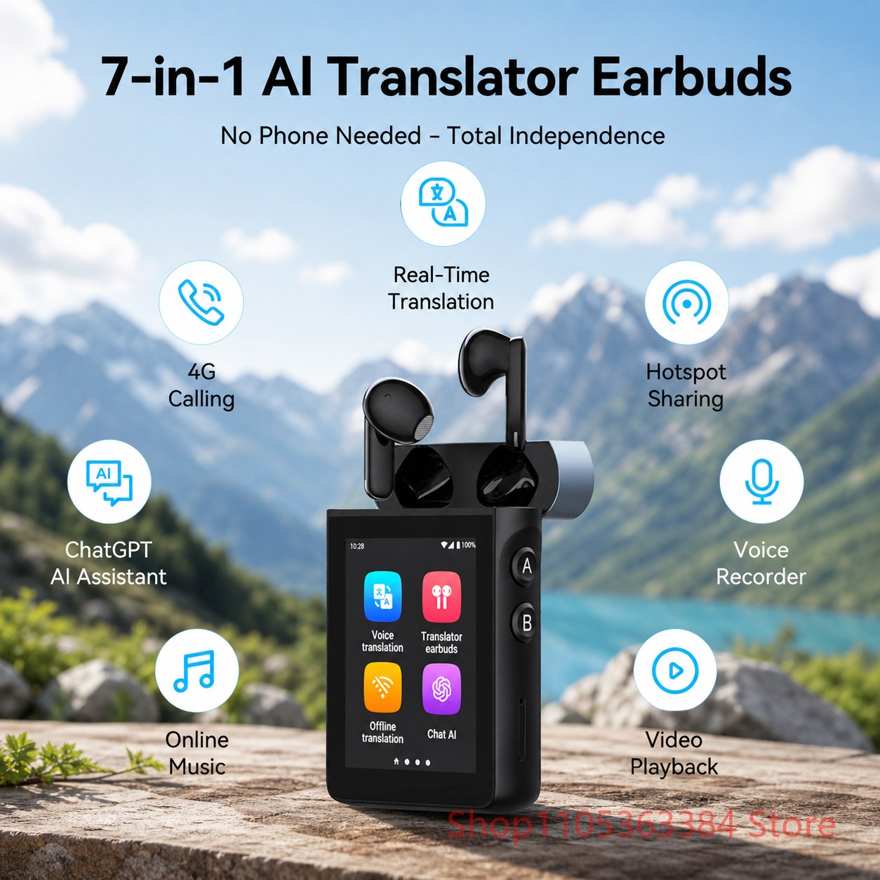 Wooask A9 4G+WiFi AI Translato - Portable Translator Device recensione e prezzo