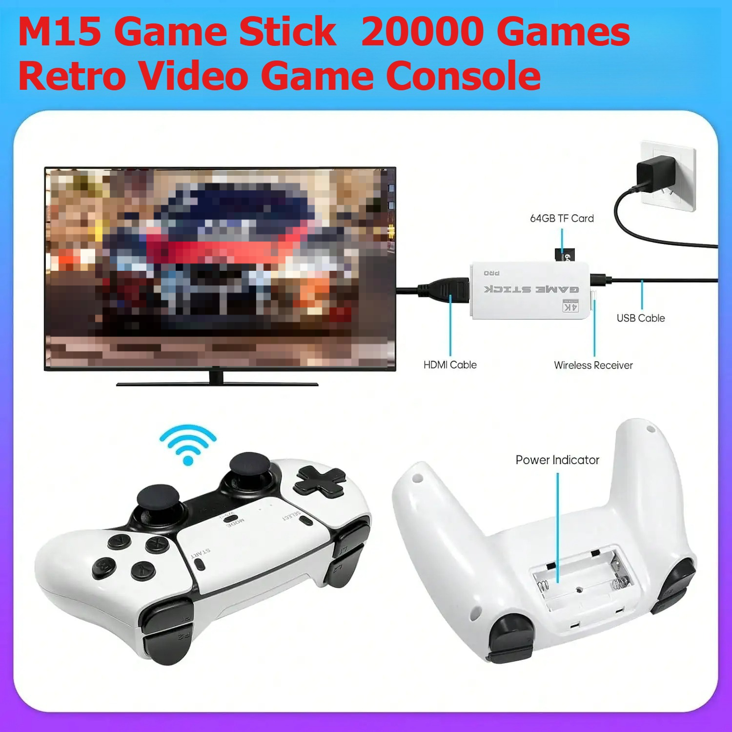 M15 Retro Video Game Console 2 - Retro Game Controller Usb recensione e prezzo